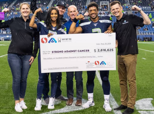 Russell and Ciara Wilson Foundation Donate $2.6 million to Seattle Childrens Hospital